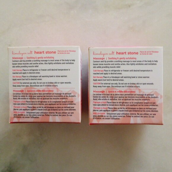 New! 2 x Pink Himalayan Salt Heart Stone, Earth Creations - Picture 4 of 5